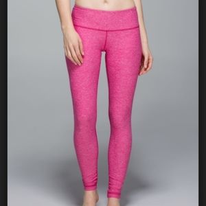 Lululemon Wunder Under Pant Pink
